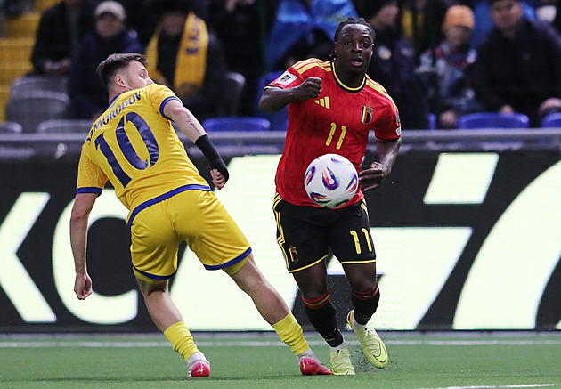 Belgičtí fotbalisté odkládají postupové oslavy, v Kazachstánu jen remizovali