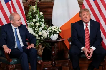 Rád bych viděl Irsko sjednocené, prohlásil Trump v Dublinu